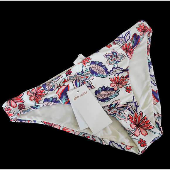 NWT ELLA MOSS Folktale Shirred Side Multicolored Boho‎ Bikini Bottom Size XS - Picture 4 of 9